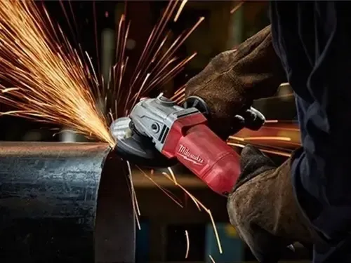 Amoladora Angular Milwaukee 115 Mm De 1250 W Con Arranque Progresivo Rojo 50 Hz/60 Hz