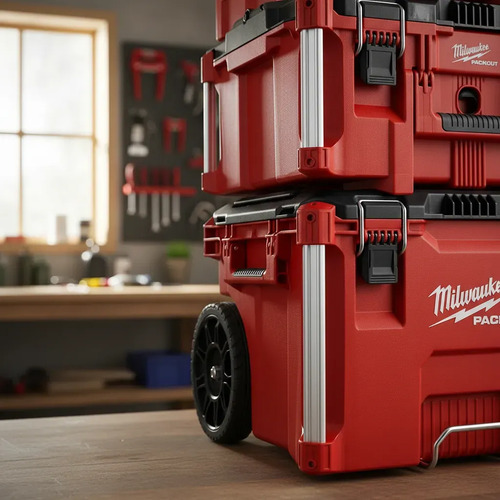 Carro De Herramientas Cajas Milwaukee Packout 8427 8425 8435 Rojo