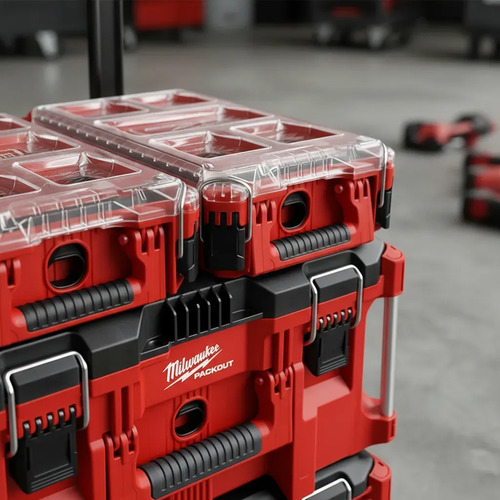 Carro De Herramientas Cajas Milwaukee Packout 8427 8425 8435 Rojo