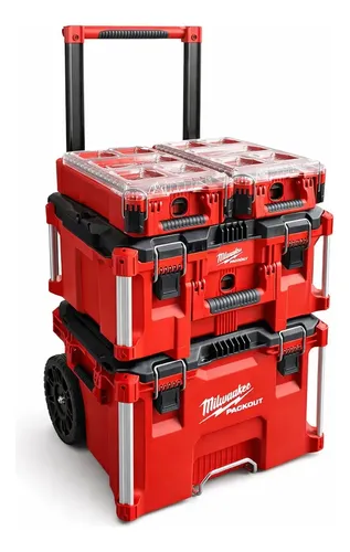 Carro De Herramientas Cajas Milwaukee Packout 8427 8425 8435 Rojo