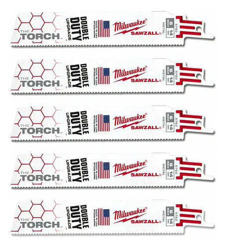 48 00 5784 Cuchilla Hoja Sable The Torch 6pul 18d Milwaukee