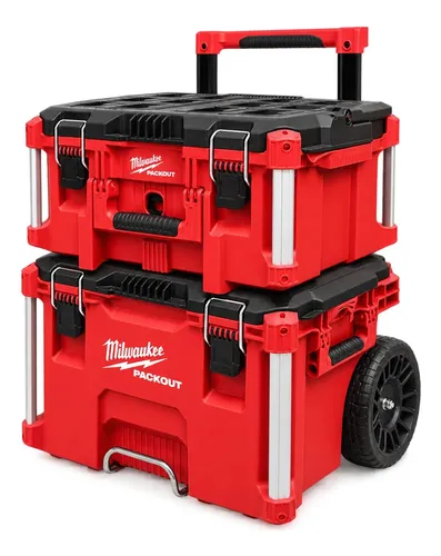 Carro De Herramientas Milwaukee 4822-8427 4822-8425 Packout Rojo