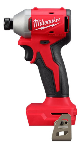 Atornillador De Impacto Milwaukee 3650-20 Encas. 1/4 Sin Bat Rojo 3600
