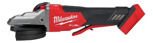 Amoladora M18 115mm Cabeza Plana Milwaukee 2886-20 Sin Bat Rojo 50 Hz 60 Hz