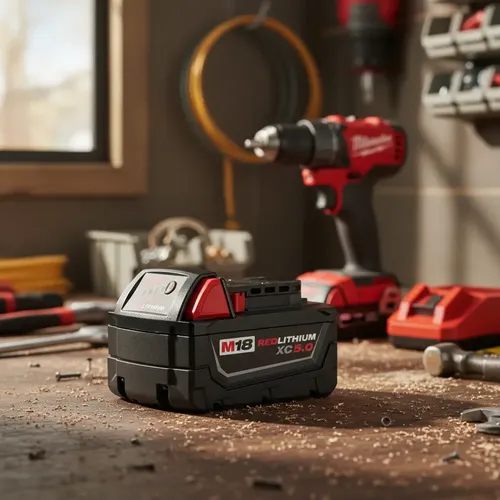 Batería De Litio 18v 5,0 Ah Milwaukee M18 Red Lithium Xc 5.0