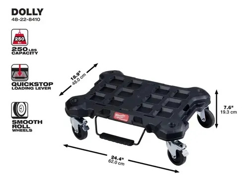Set Caja Herramienta 3 Cajones Trasladable Milwaukee Packout Rojo