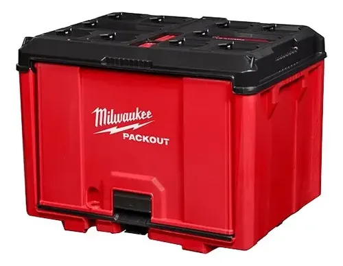 Caja Modular Con Puerta Frontal Milwaukee Packout 48-22-8445 Color Rojo