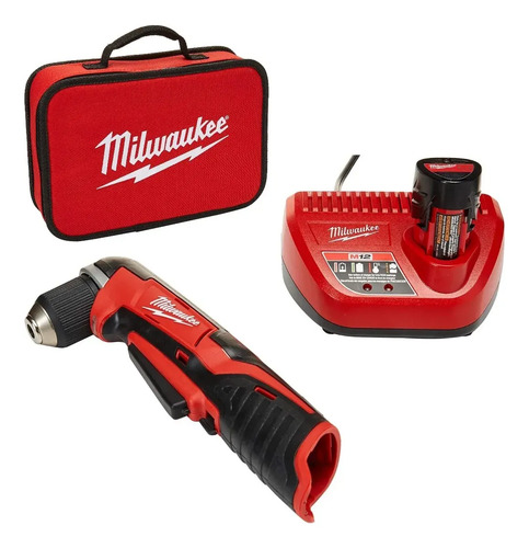 Taladro Angular Milwaukee 12v 2,0ah 2415-159a Rojo 50/60hz