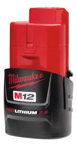 Bateria M12 Milwaukee  12v Redlithium 2.0 Ampers 48-11-2420