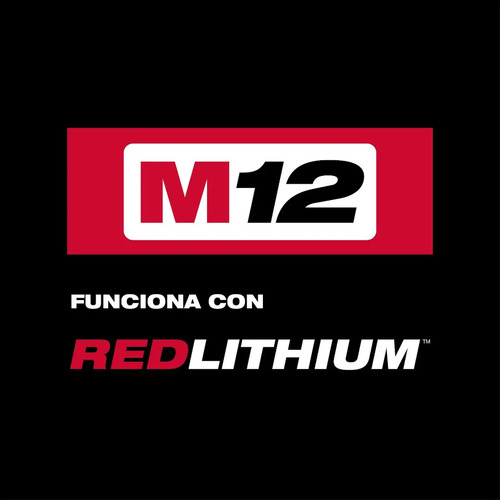 Atornillador Milwaukee 2401-259a + Cargador Y 2 Baterias Rojo 500rpm
