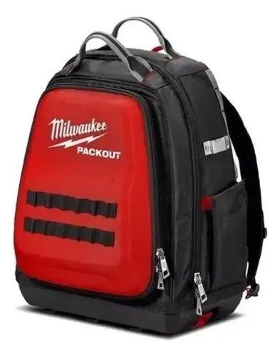 Mochila Porta Herramienta + Organizador Packout Milwaukee Rojo
