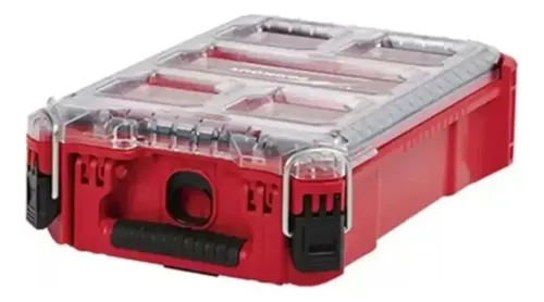 Mochila Porta Herramienta + Organizador Packout Milwaukee Rojo
