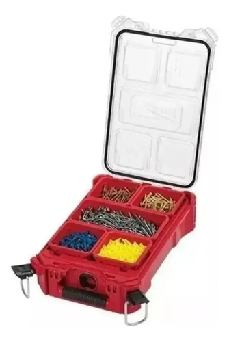 Mochila Porta Herramienta + Organizador Packout Milwaukee Rojo