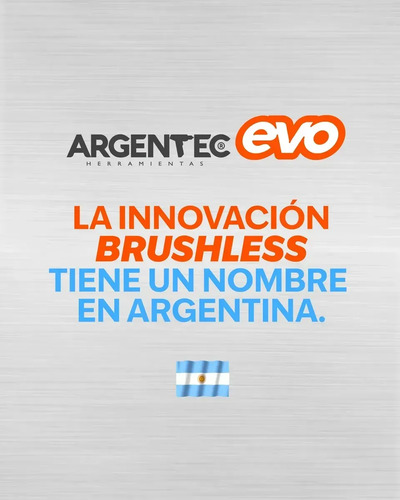 Taladro Atorn. A Bateria 10mm Argentec Evo Bld1610 Brushless Naranja 50/60hz