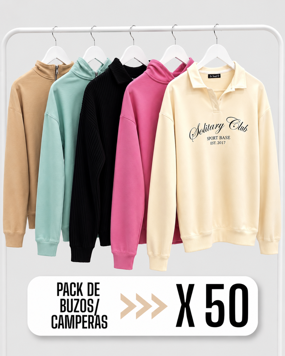 PACK BUZOS X50