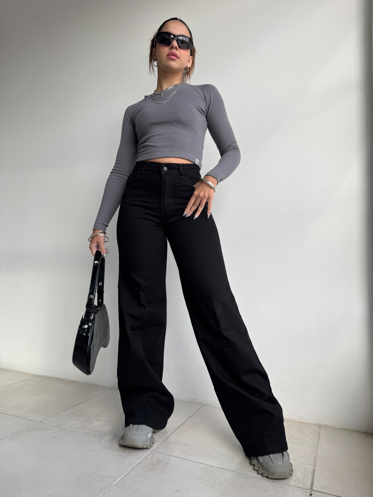 WIDE LEG BLACK