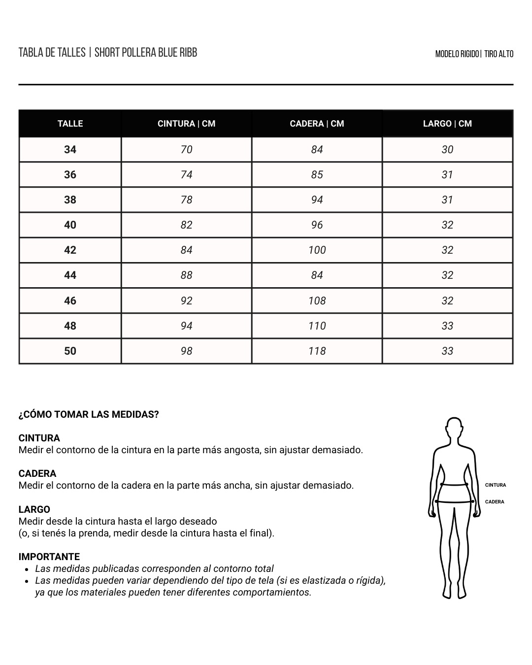 SHORT POLLERA BLUE RIBB