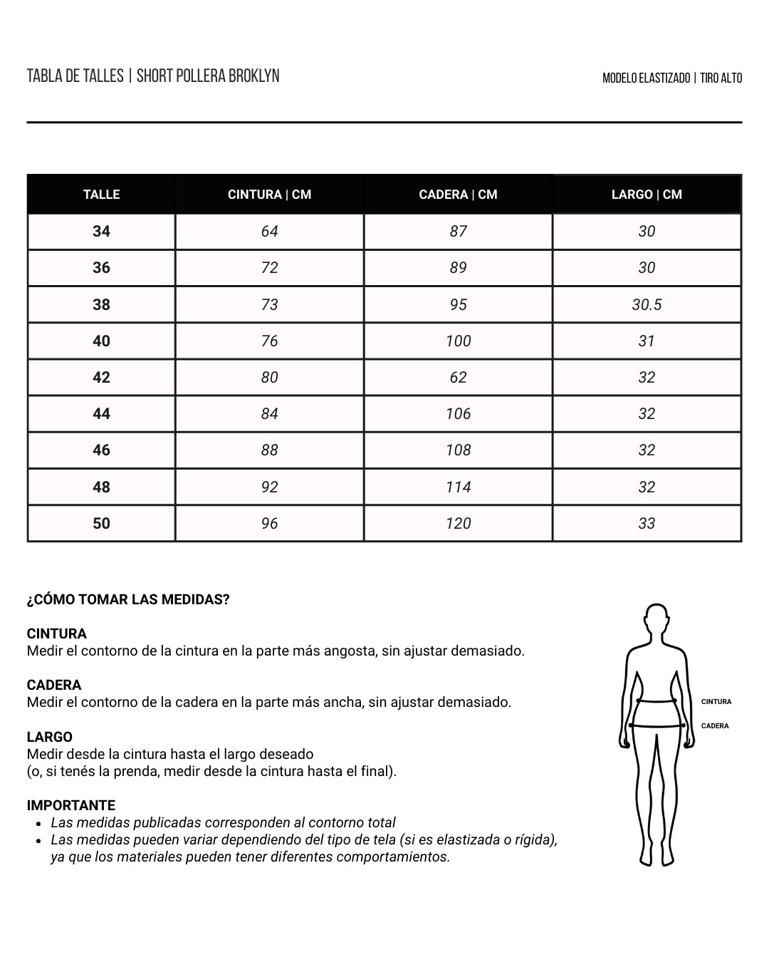 SHORT POLLERA BROOKLYN