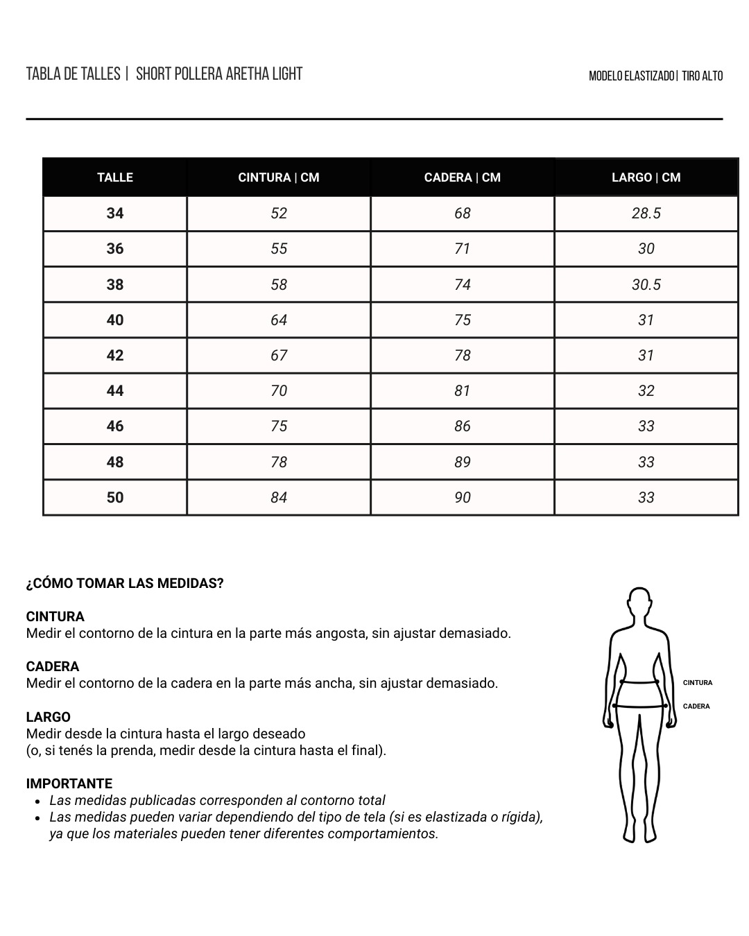 SHORT POLLERA ARETHA LIGHT