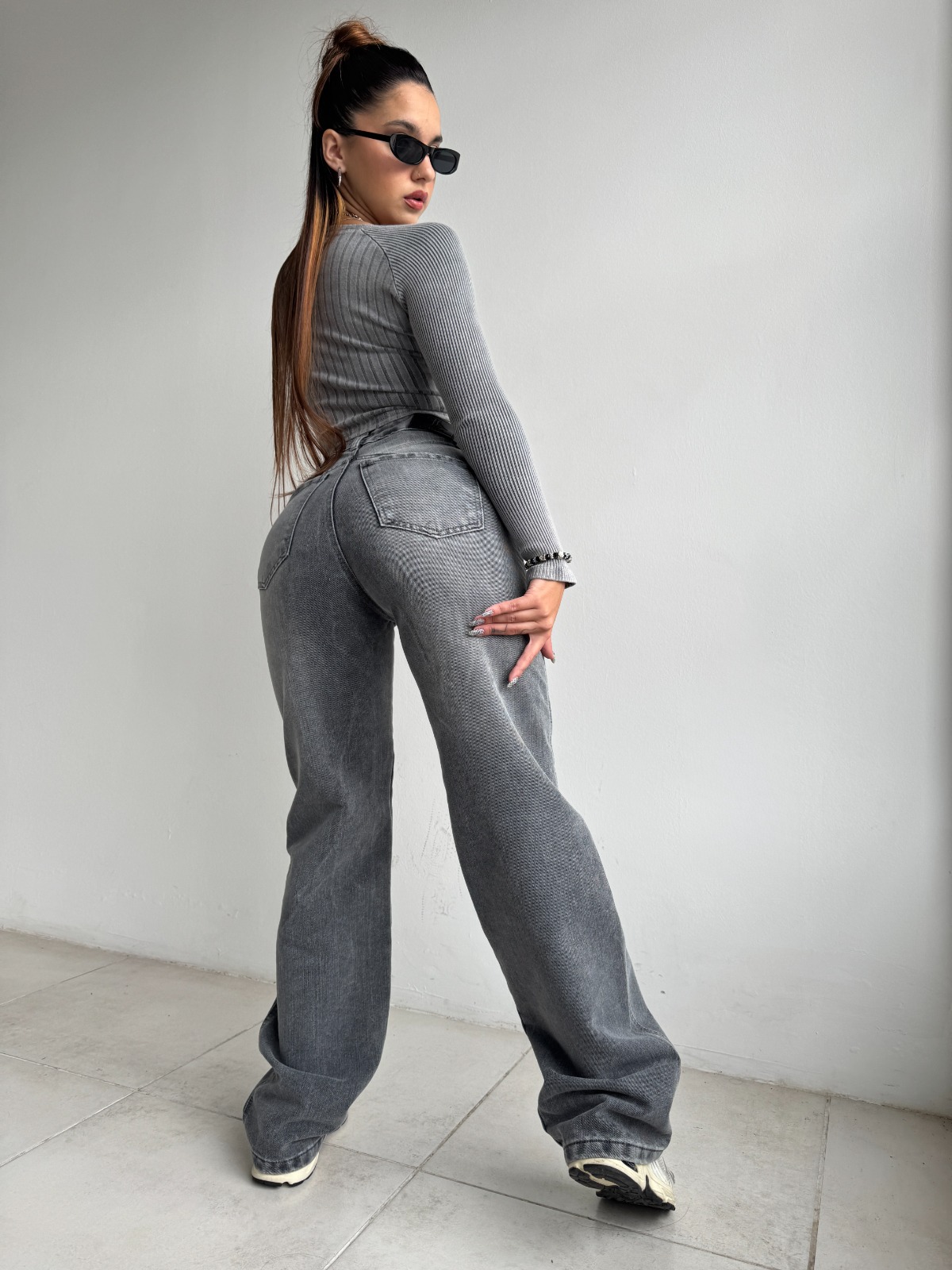WIDE LEG NURIX GRAY