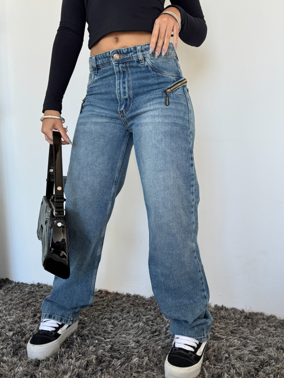 MOM ZIPPER BLUE