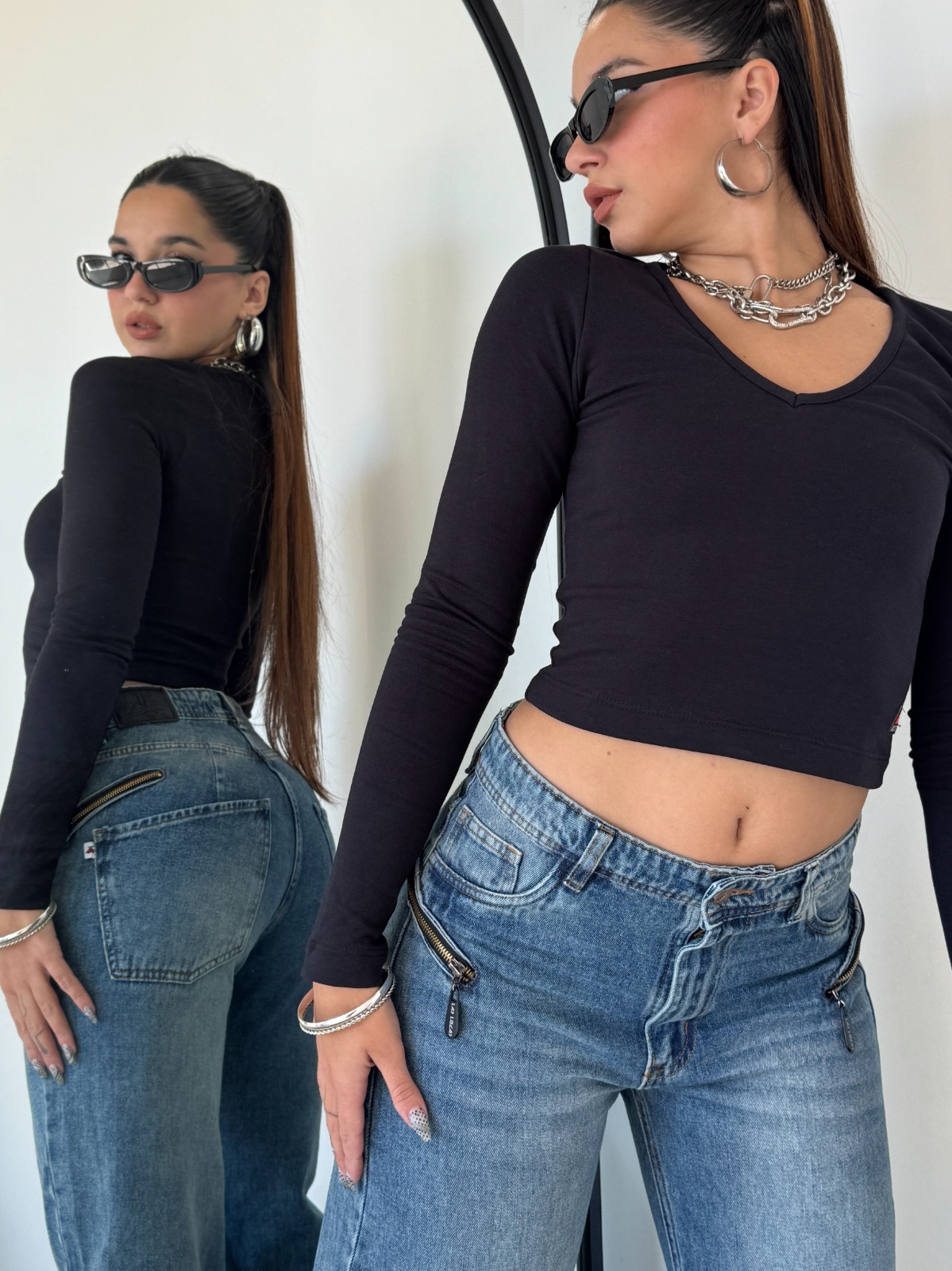 MOM ZIPPER BLUE