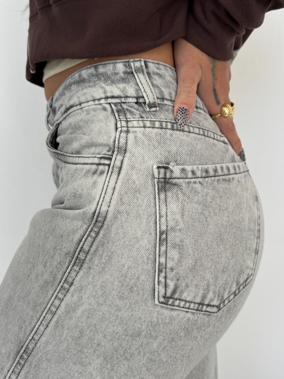 MOM STAMP GRAY