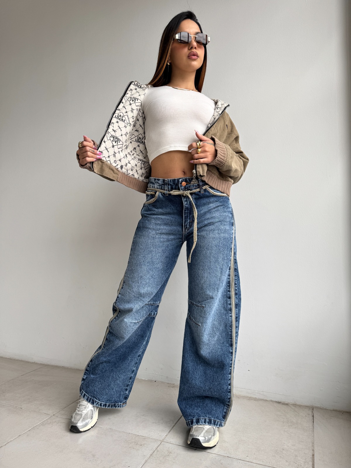 WIDE LEG BLIND BLUE