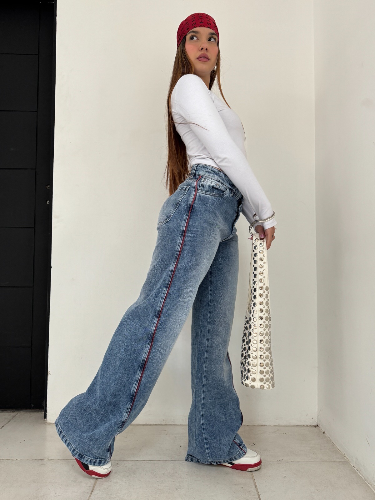 WIDE LEG MERLOT