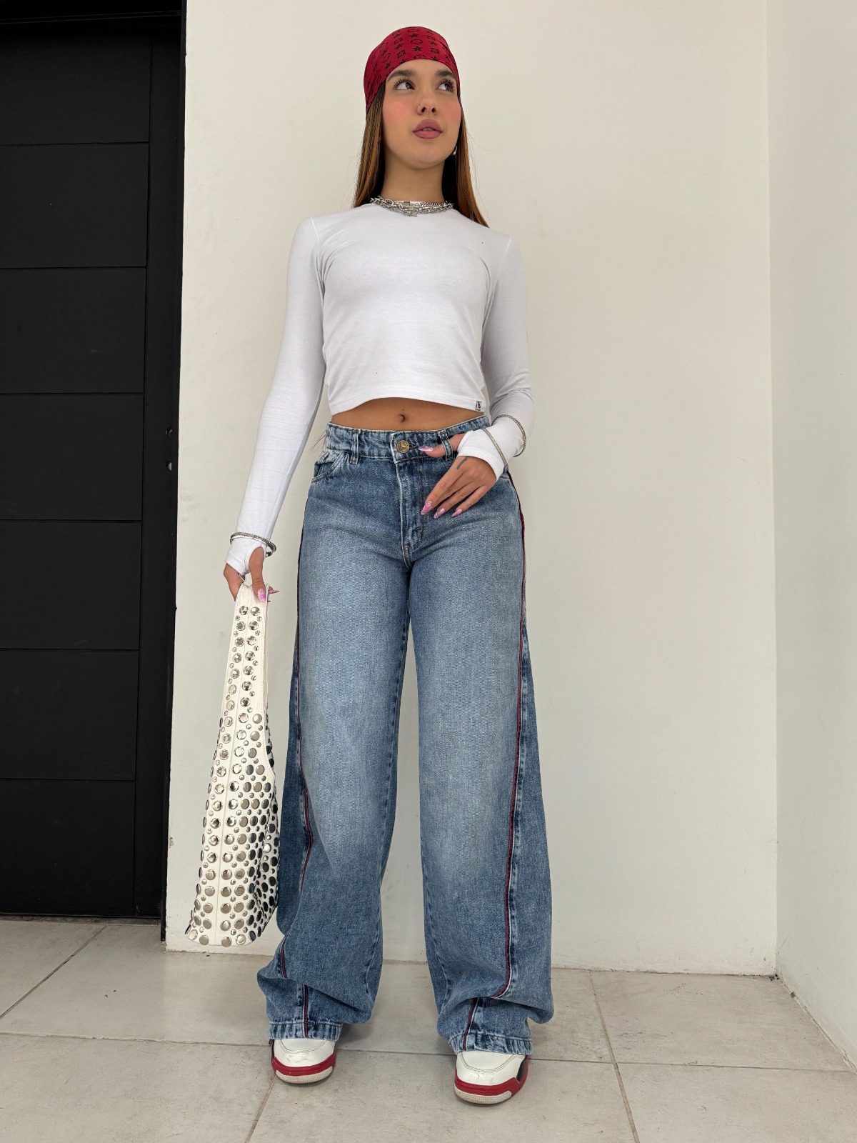 WIDE LEG MERLOT