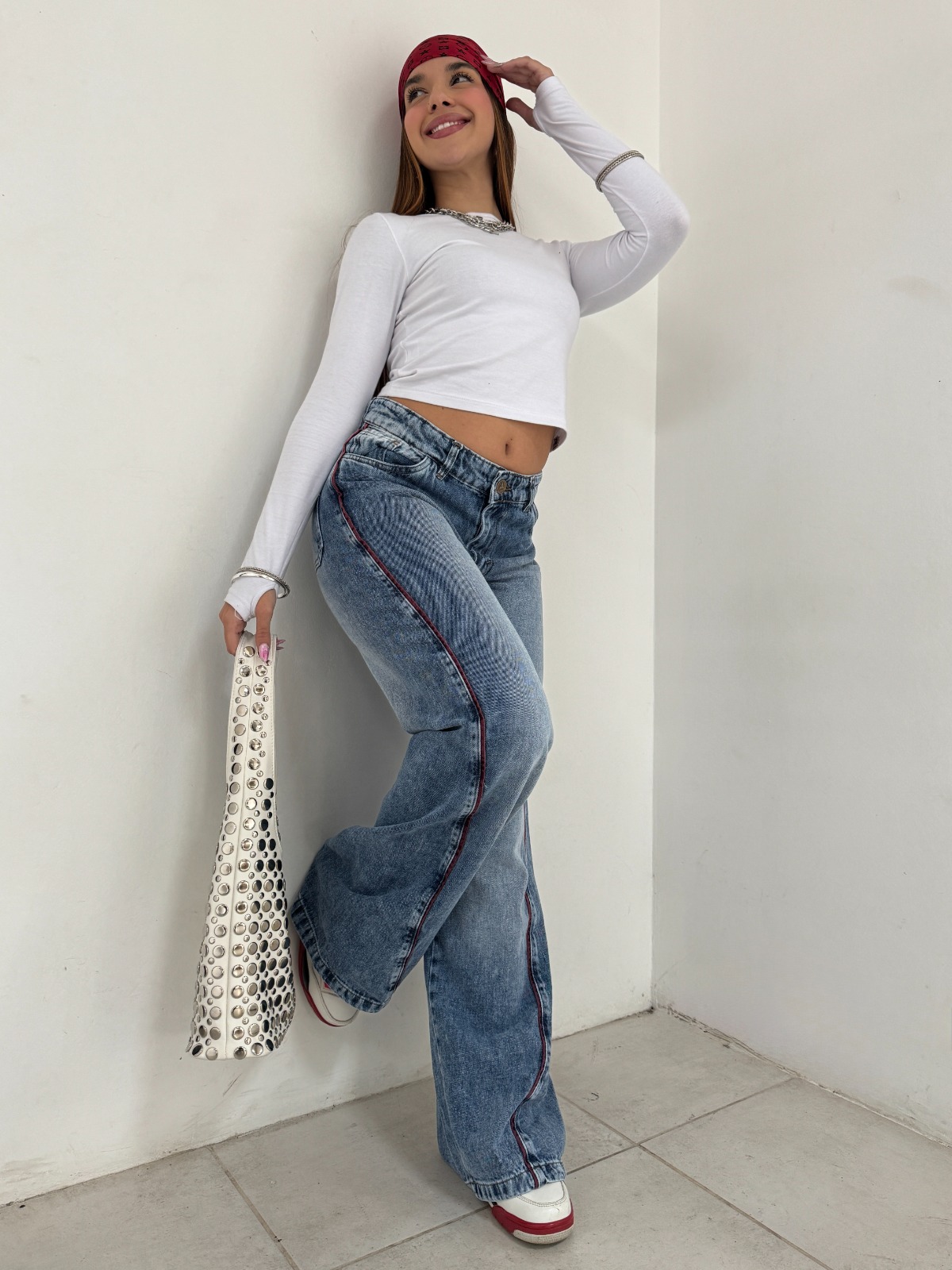 WIDE LEG MERLOT