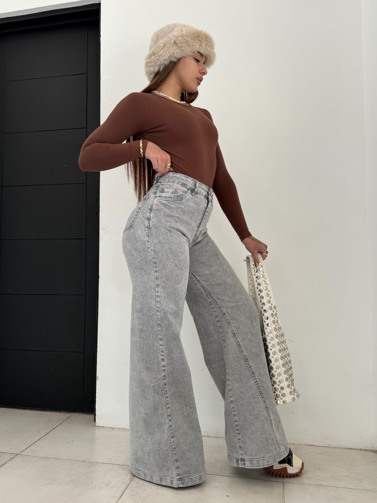 WIDE LEG IBIZA GRAY