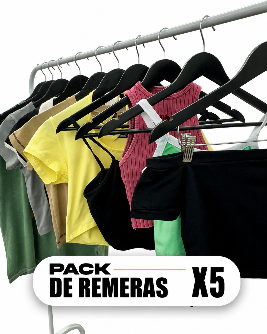 PACK DE REMERAS X5