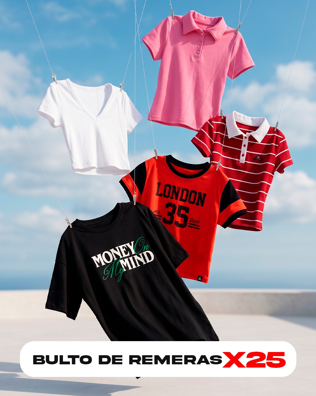 PACK DE REMERAS X25