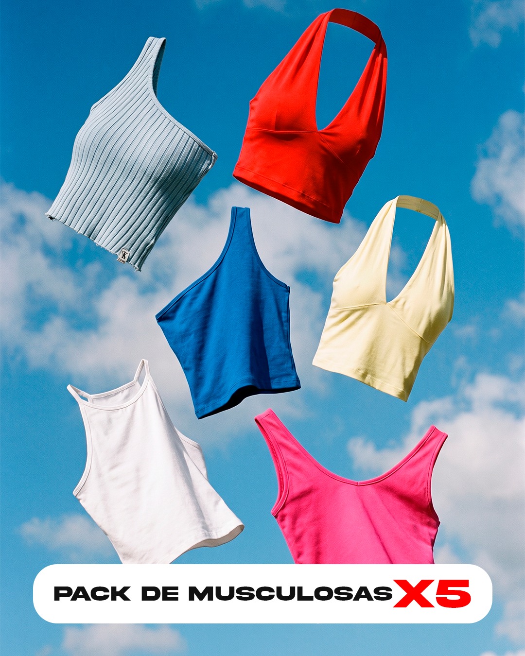 PACK DE MUSCULOSAS X5