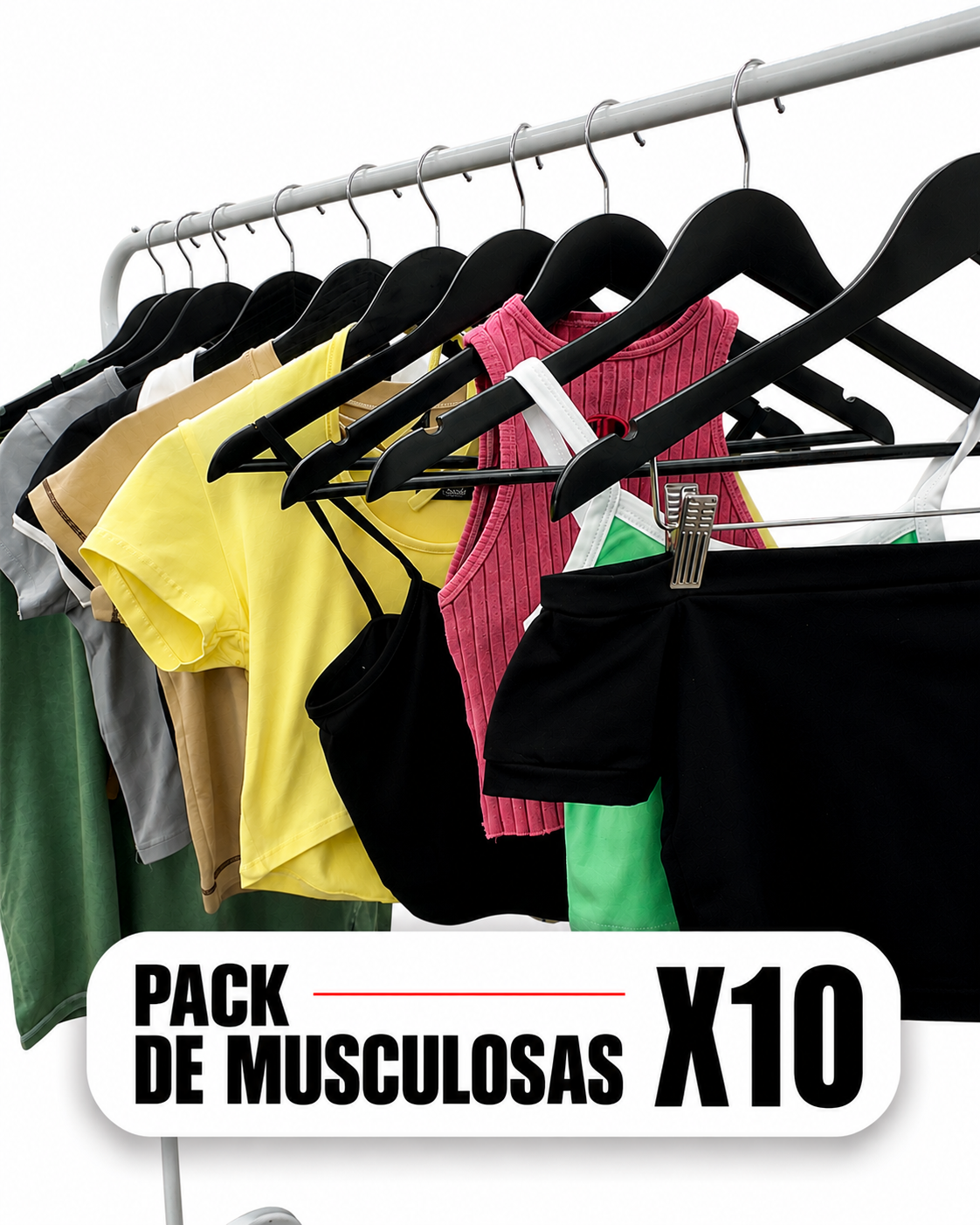 PACK DE MUSCULOSAS X10