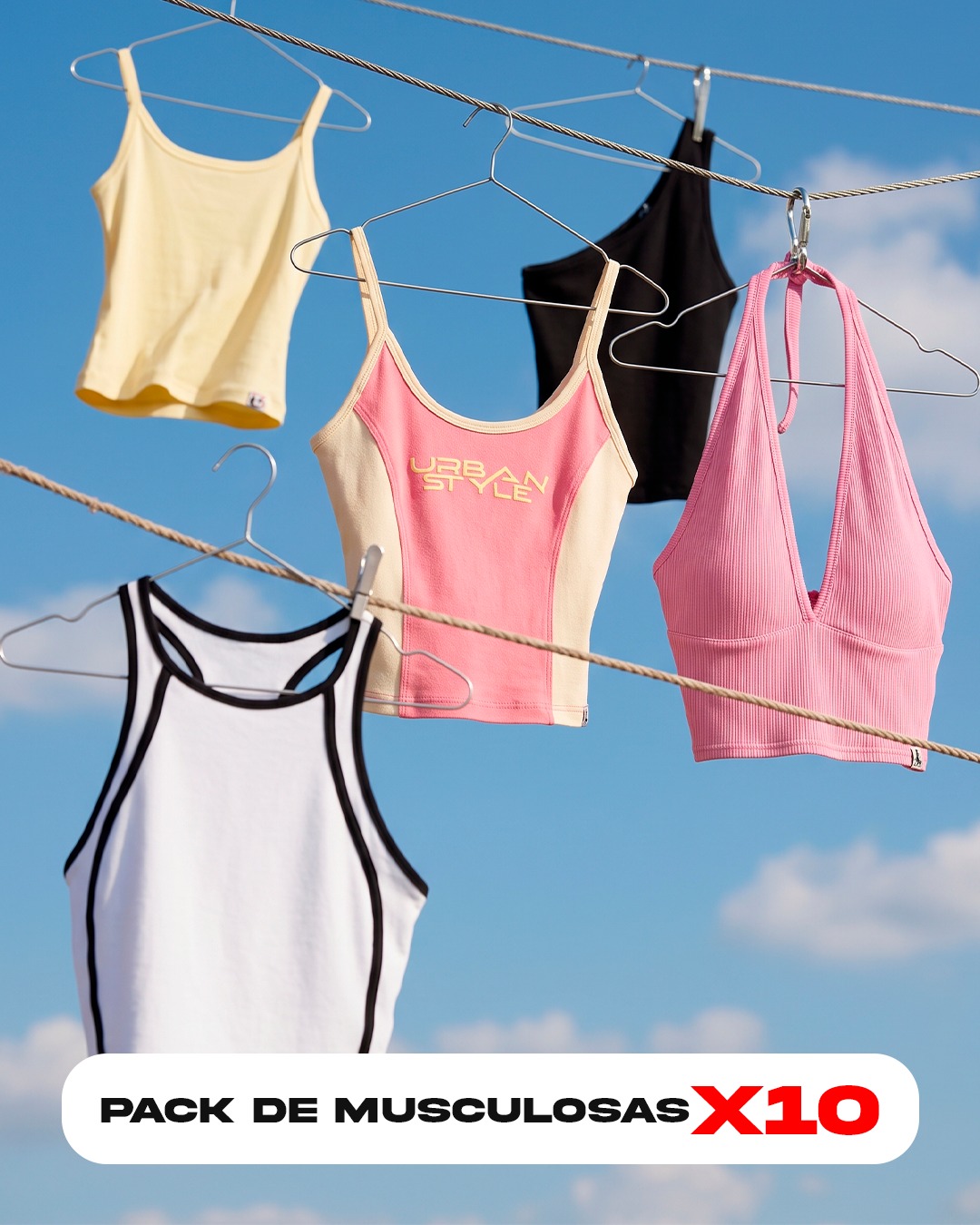 PACK DE MUSCULOSAS X10
