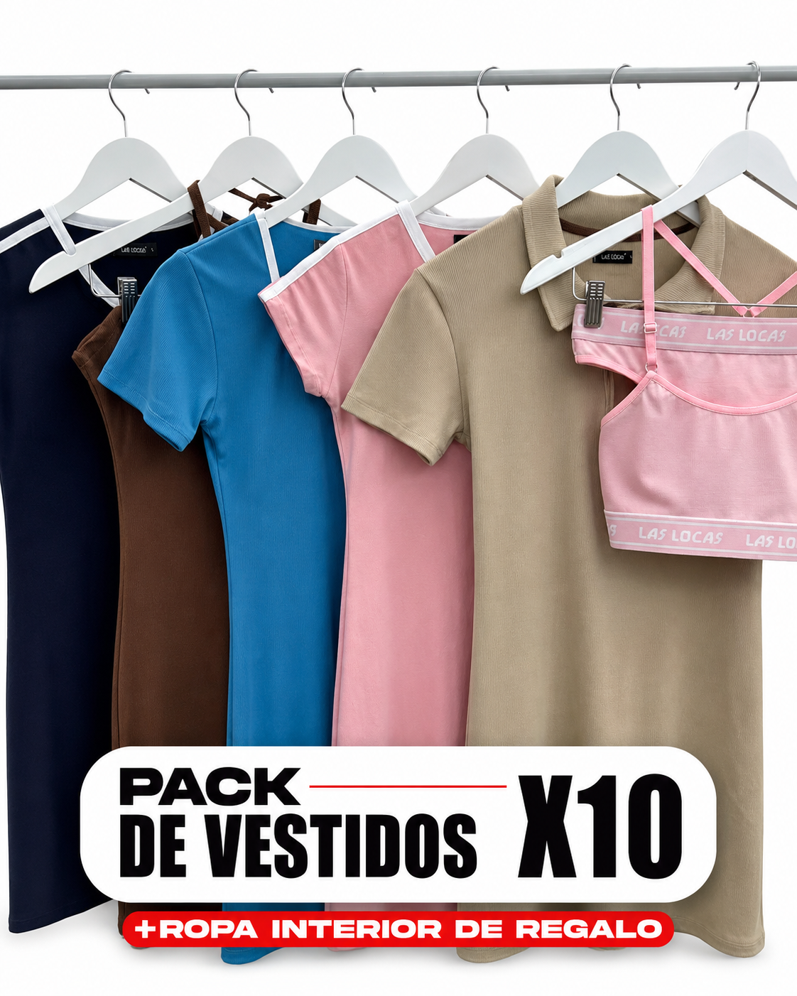 PACK DE VESTIDOS X10