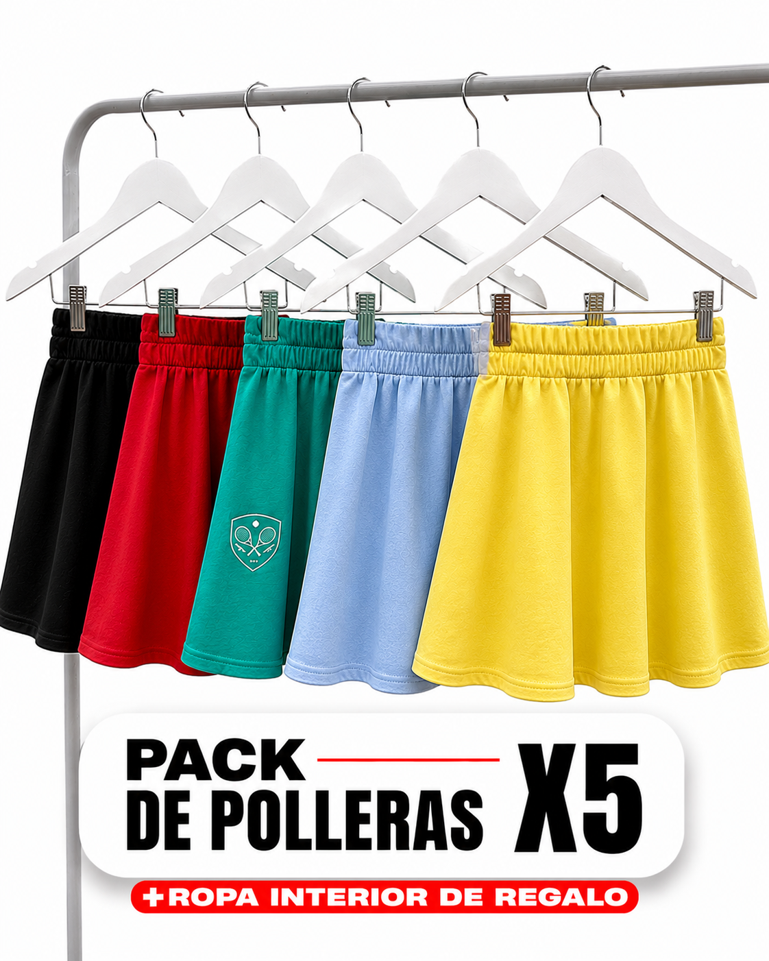 PACK DE POLLERAS X5