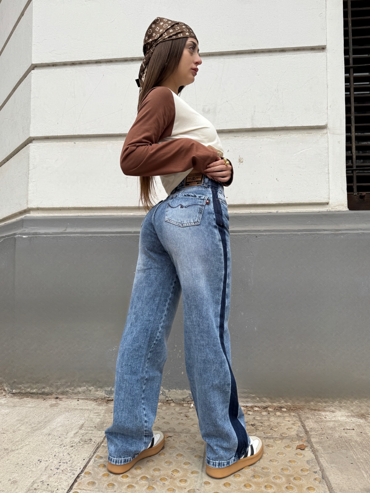 WIDE LEG COBALT