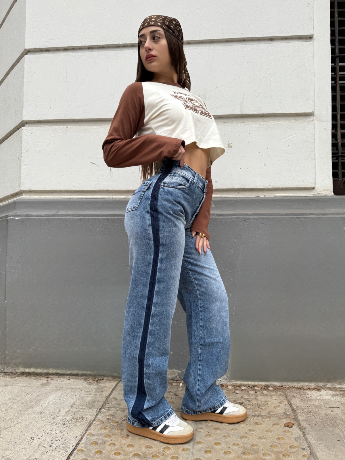 WIDE LEG COBALT