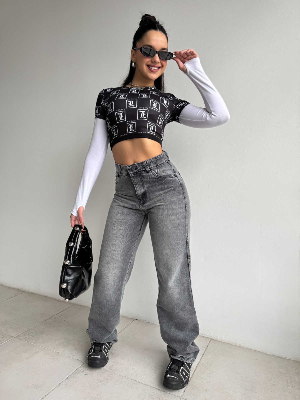 WIDE LEG NURIX GRAY