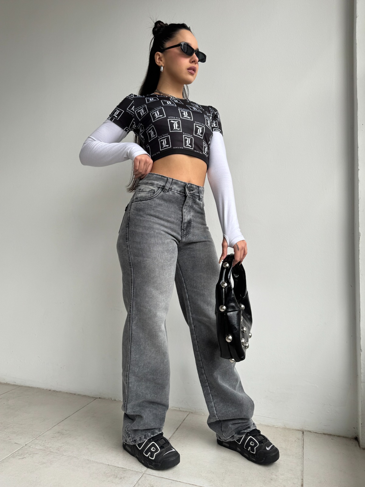 WIDE LEG NURIX GRAY