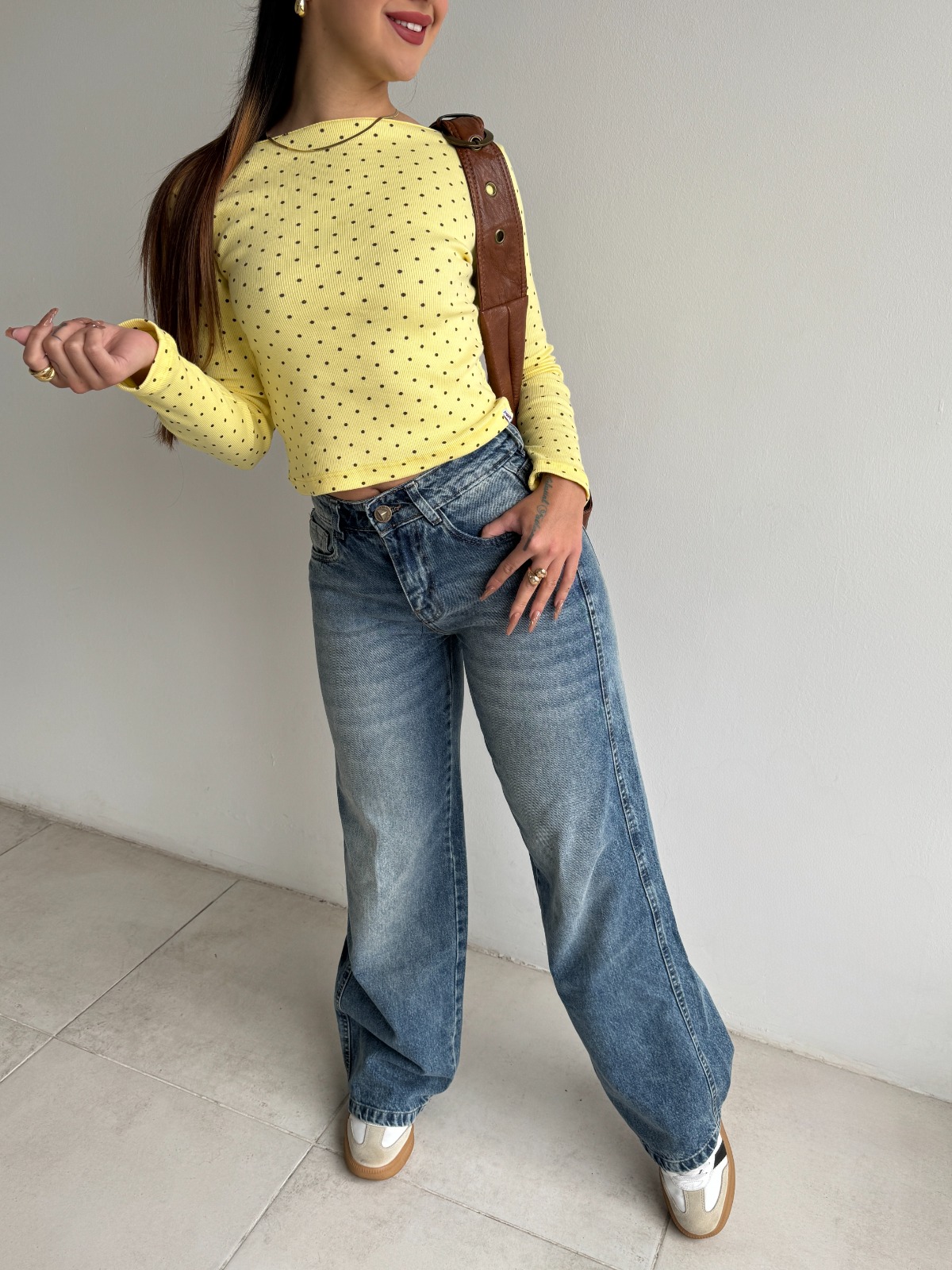 MOM BERSHKA BLUE