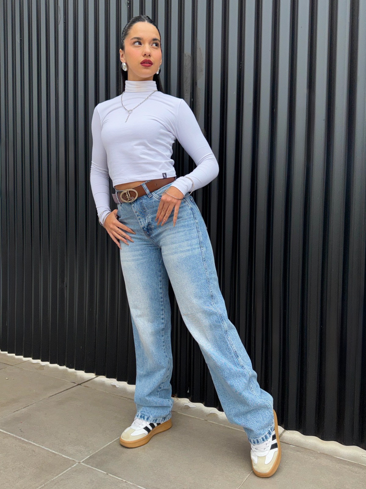WIDE LEG NURIX SKY