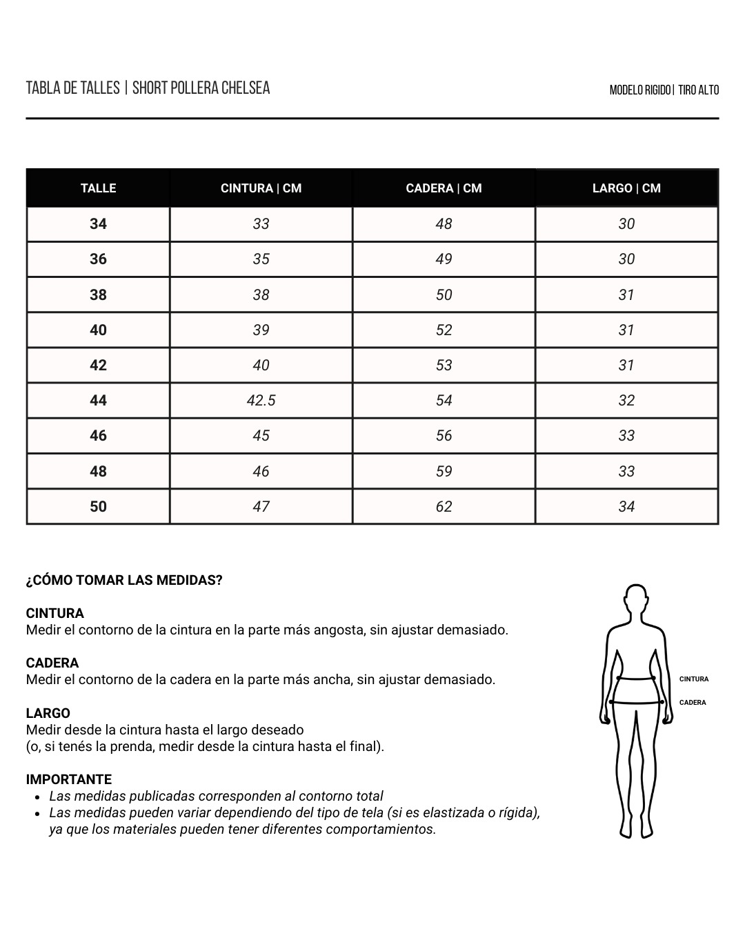 SHORT POLLERA CHELSEA