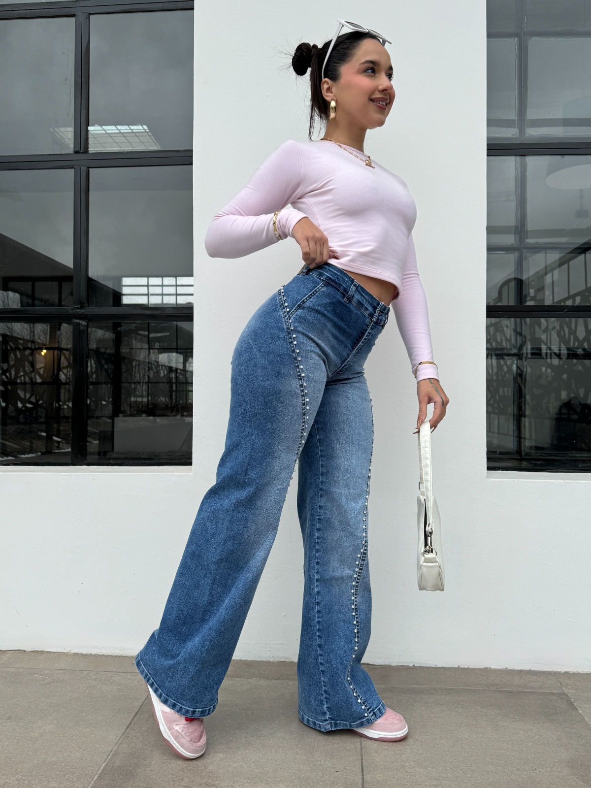 WIDE LEG PEARL