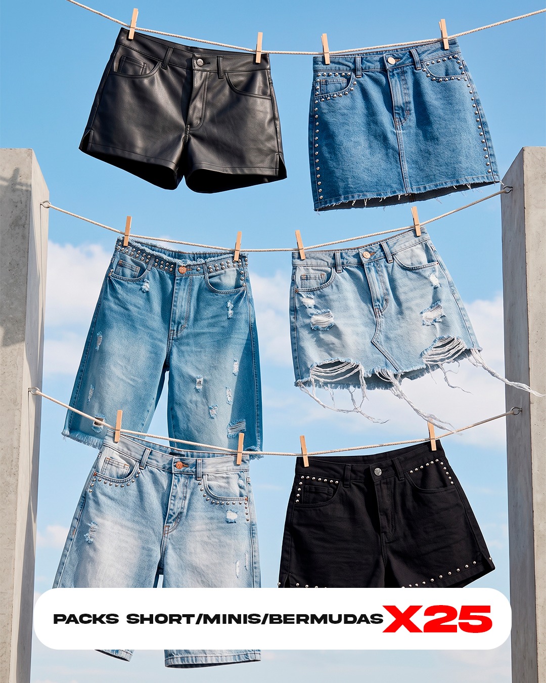 PACK DE SHORTS X25