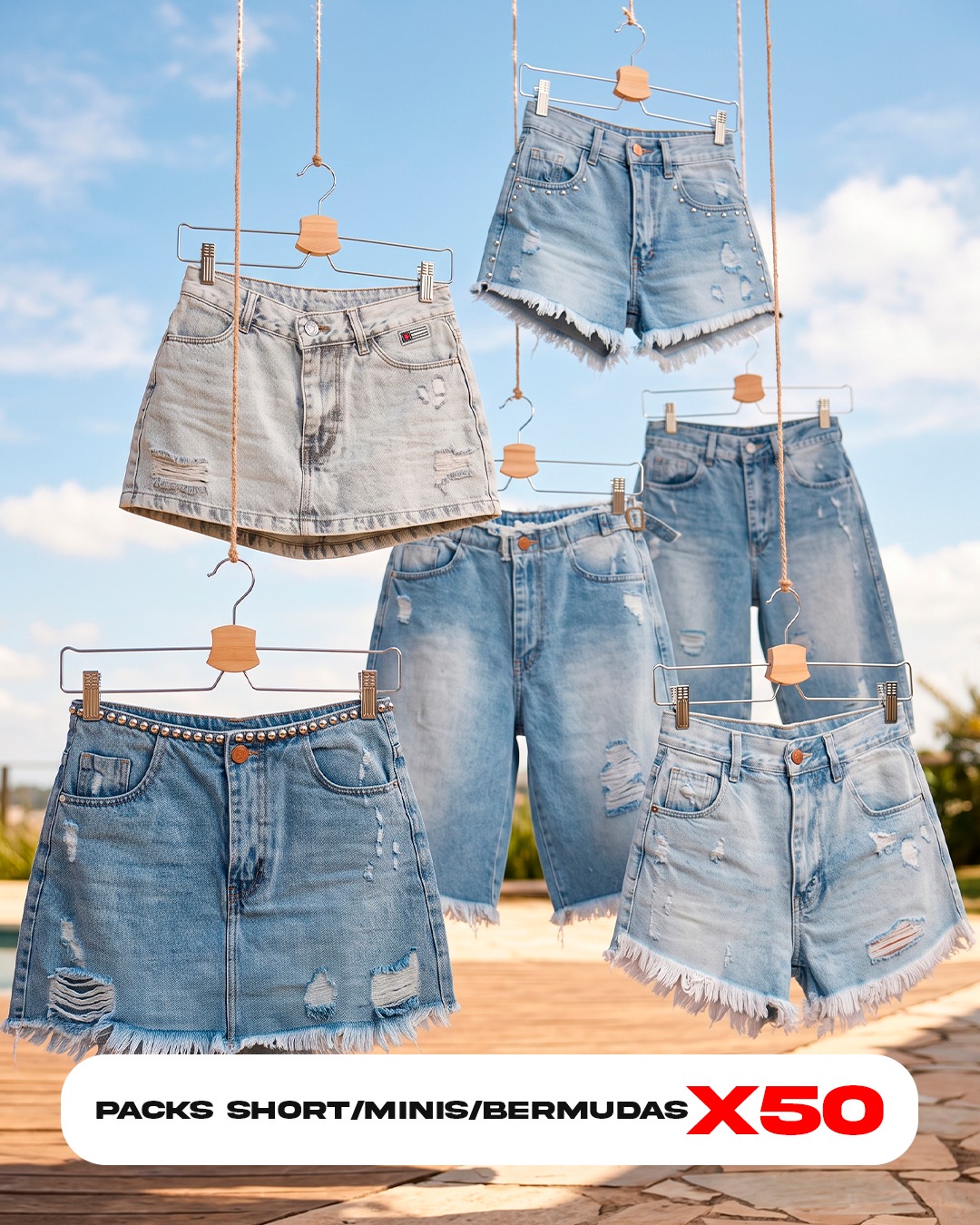 PACK DE SHORTS X50