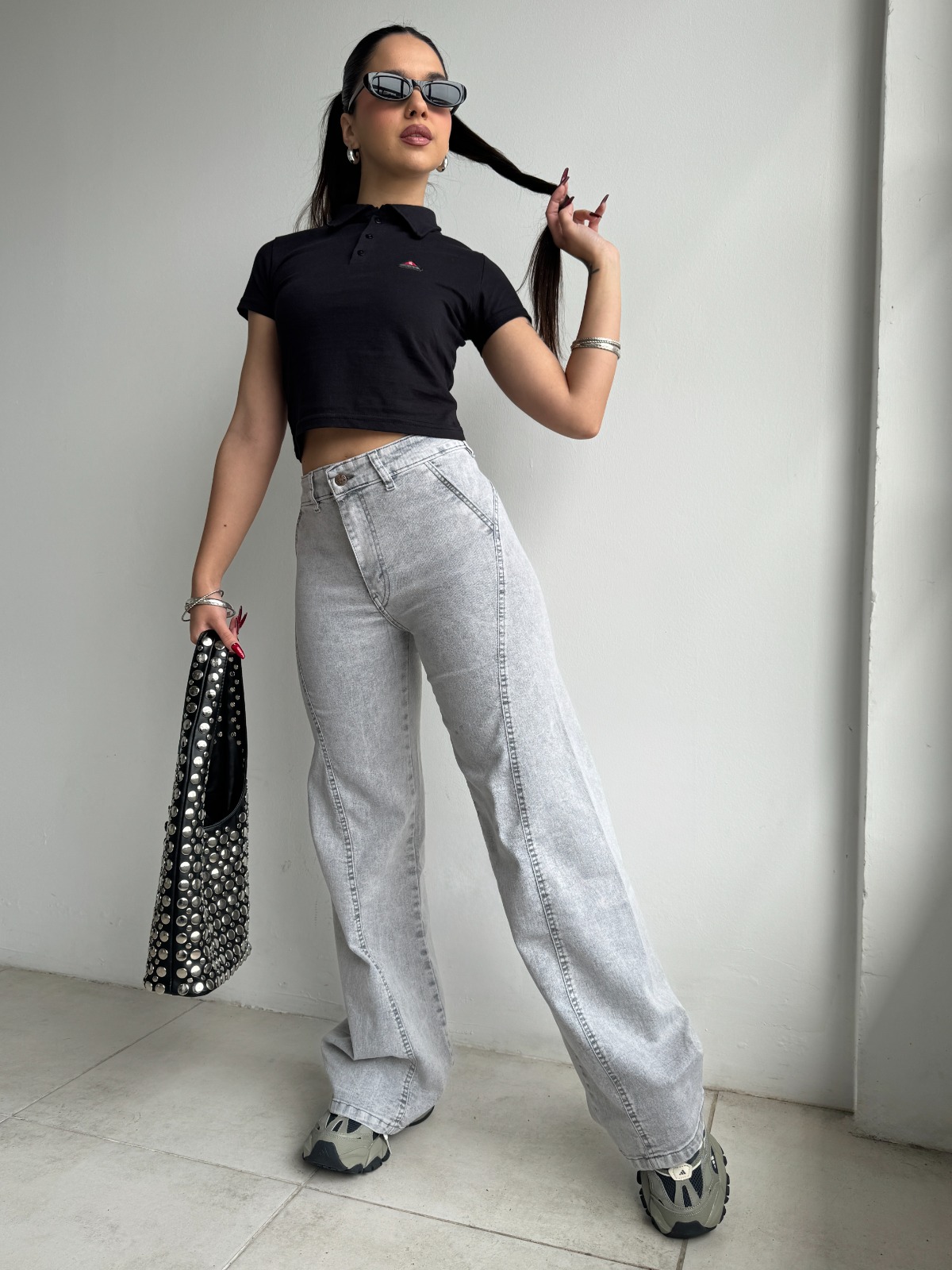 WIDE LEG HUDSON GRAY